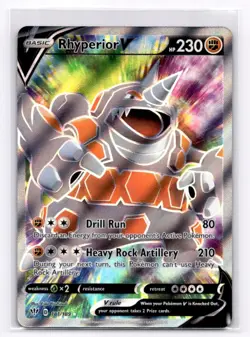 Rhyperior V (Full Art) SWSH03: Darkness Ablaze - Pokemon NM 181/189 - Image 1