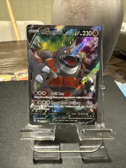 Rhyperior V (Full Art) 181/189 Pokemon SWSH03 Darkness Ablaze Holo Ultra Rare NM - Image 1