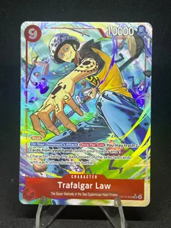 Trafalgar Law - OP14-009 (Alternate Art) OP14-009 The Azure Sea's Seven Foil *NM - Image 1