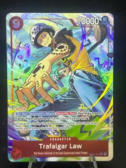 Trafalgar Law - OP14-009 (Alternate Art) OP14-009 The Azure Sea's Seven Foil *NM - Image 1