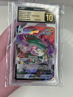 Prestine CGC 10 Rayquaza Vmax TG20 Silver Tempest 2022 Pokemon Swsh Full Art - Image 2