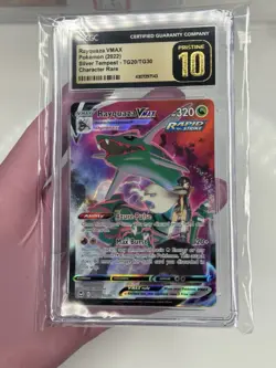 Prestine CGC 10 Rayquaza Vmax TG20 Silver Tempest 2022 Pokemon Swsh Full Art - Image 3
