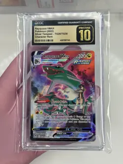 Prestine CGC 10 Rayquaza Vmax TG20 Silver Tempest 2022 Pokemon Swsh Full Art - Image 4