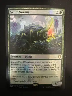 FOIL Scute Swarm PROMO Zendikar Rising 203/280 MTG ZNR NM - Image 1