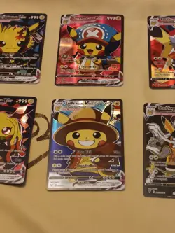 6Pikachu Pokemon Card Holo GX VSTAR VMAX GX EX Cosplay Art - Image 3