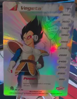 Dragon Ball Z CCG Score Saiyan Saga - Vegeta LV1 Hi-tech - #184 - Foil Card DBZ - Image 1