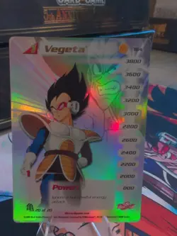 Dragon Ball Z CCG Score Saiyan Saga - Vegeta LV1 Hi-tech - #184 - Foil Card DBZ - Image 4