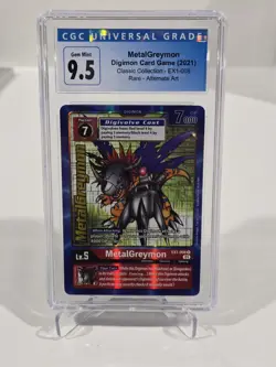 Digimon MetalGreymon EX1-008 2021 Alternative Art Card CGC 10 - Image 1