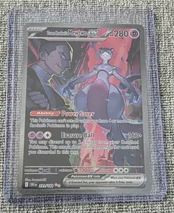 Pokemon Basic HP 280 Team Rocket's Mewtwo EX Card # 231/182. - Image 3