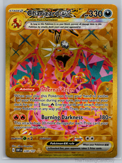 Charizard ex - 228/197 - Secret Rare - Obsidian Flames - Pokemon Card - LP - Image 1