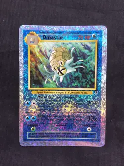 Pokemon Cards: Legendary Collection Reverse Holo: Omastar 58/110 - Image 1