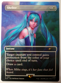 MTG: Secret Lair Hatsune Miku - Shelter - Rare - NM 1587 - Image 1