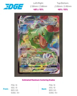 Rayquaza VMAX (101) 101/159 Pokemon TCG Ultra Rare Crown Zenith Near Mint - Image 1
