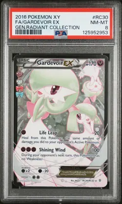 2016 POKEMON XY GENERATIONS RADIANT COLLECTION GARDEVOIR EX RC30/RC32 FA PSA 8 - Image 1
