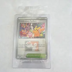 Pokemon Celebratory Fanfare Trainer-Stadium Promo Card Ace Trainer 2025 - Image 1