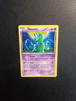 Carte Pokemon Meloetta Holo 77/149 Noir Et Blanc Frontieres Franchies FR - Image 1