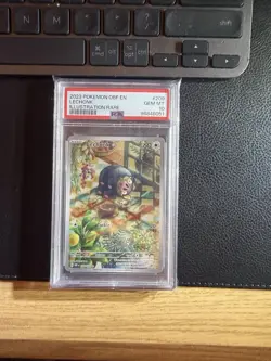 Pokemon TCG Lechonk Holo Card 209/197 Sv03: Obsidian Flames PSA 10 - Image 1