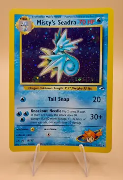 Misty's Seadra (Pre-Release) Gym Challenge Holo No. 9/132 Pokemon Card - Image 1