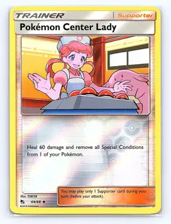 Pokemon Center Lady Uncommon Hidden Fates 64/68 - Image 1