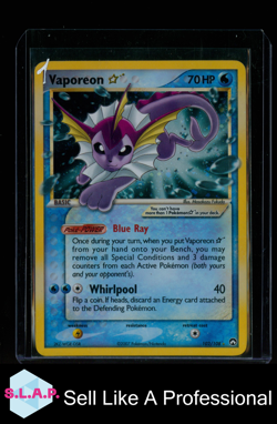 VAPOREON GOLD STAR POKEMON 102/108 - EX POWER KEEPERS - - - Image 1