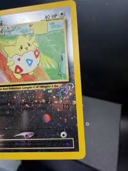 Pokemon TCG Southern Islands Togepi 4/18 Reverse Holo Double SWIRL Very LP - Image 2