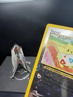 Pokemon TCG Southern Islands Togepi 4/18 Reverse Holo Double SWIRL Very LP - Image 3