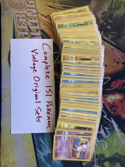 Complete Set of 149 Original Pokemon Cards - All Vintage Base Set with G2U - Image 1