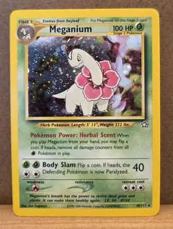 Meganium Neo Genesis 10/111 Rare Holo LP - ungraded Pokemon Card - Image 1