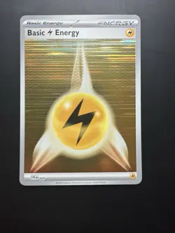 Pokemon SVE EN Basic Energy Lightning 020 Black Bolt White Flare Reverse Holo - Image 1