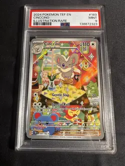 Pokemon TCG Cinccino 183/162 Illustration Rare, Temporal Forces PSA 9 - Image 1
