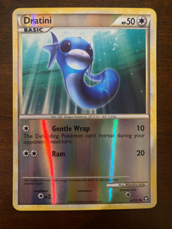 Pokemon TCG Dratini 62/102 Reverse Holo Foil Triumphant Lightly Played LP - Image 1