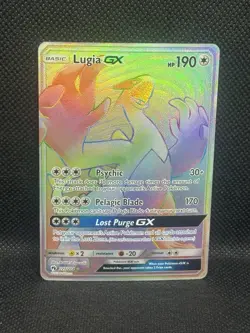 Pokemon TCG Lugia GX 227/214 Full Art Rainbow Lost Thunder 2018 Secret Rare - NM - Image 1