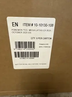 Pokemon TCG Mega Latias ex COLLECTION BOX CASE Factory Sealed 6 Boxes - Image 2