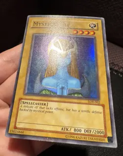 Yugioh Mystical Elf LOB-062 Unlimited Super Rare LP - Image 5