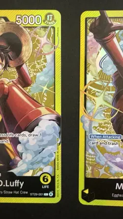 Monkey.D.Luffy ST29-001 Egghead ST29 One Piece CCG - 2 card lot NM - Image 4
