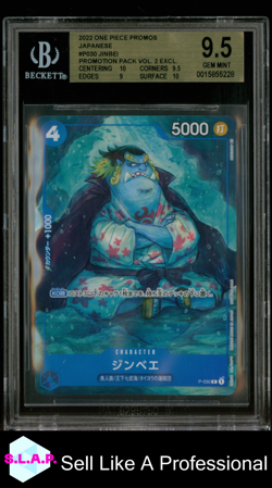 JINBEI/(PROMOTION PACK VOL. 2 EXCLUSIVE) 2022 ONE PIECE JAP PROMOS P030 BGS 9.5 - Image 1