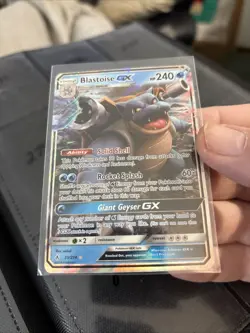 Pokemon unbroken bonds Blastoise GX ultra rare holo 35/214 E263 - Image 1