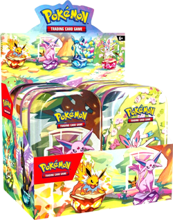 Pokemon TCG SV8.5 Prismatic Evolutions Mini Tin Display Factory Sealed - Image 1
