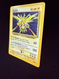 1999 Zapdos 016/102 Base Set Holo Rare Vintage Pokemon TCG WoTC - Image 3