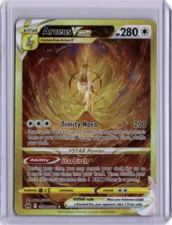 Arceus VSTAR Gold GG70/GG70 Crown Zenith Pokemon Card Full Alt Art Holo - Image 1