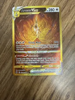 Arceus VSTAR GG70/GG70 Crown Zenith Gold Alt Art Secret Rare Pokemon TCG Card - Image 1