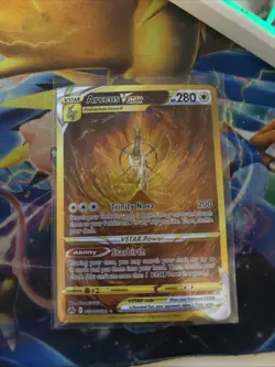Arceus VSTAR GG70/GG70 Crown Zenith Gold Alt Art Secret Rare Pokemon TCG Card NM - Image 1