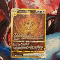 Arceus VSTAR GG70/GG70 Crown Zenith Gold Alt Art Secret Rare Pokemon TCG Card NM - Image 1