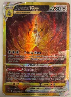 Arceus VSTAR Gold GG70/GG70 Crown Zenith Pokemon Card Full Alt Art Holo NM - Image 1