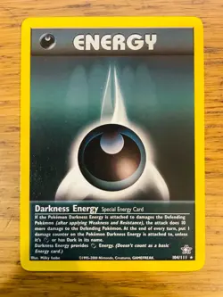 Darkness Energy (104/111) Rare Neo Genesis Set Pokemon Card! FREE P&P! - Image 2