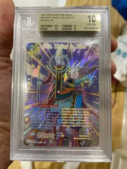 Whis Calling to Order Dragon Ball Super Card Game BT16-131 SPR Bgs 10 Realm Gods - Image 1