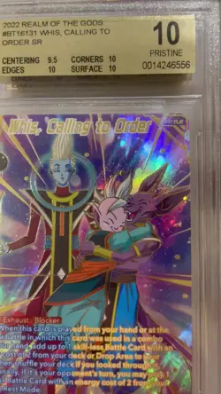 Whis Calling to Order Dragon Ball Super Card Game BT16-131 SPR Bgs 10 Realm Gods - Image 2