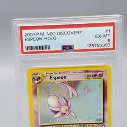 2001 Pokemon Neo Discovery Espeon Holo PSA 6 EX-MT - Image 4