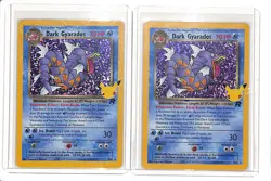 (2) Lot 2021 Pokemon Celebrations Classic Collection Dark Gyarados Holo #8/82 - Image 1