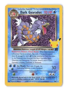 Pokemon Dark Gyarados 8/82 Celebrations: Classic Collection LP Holo - Image 1